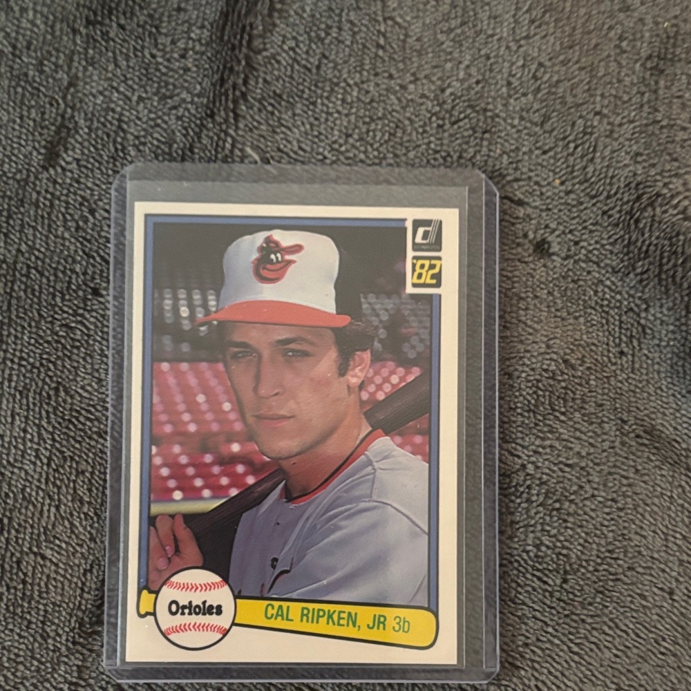 Russ Cal Ripken Jr. Baseball Card - White and Red